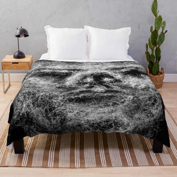 Item preview, Black And White Uncanny Face designed and sold by hprestored.