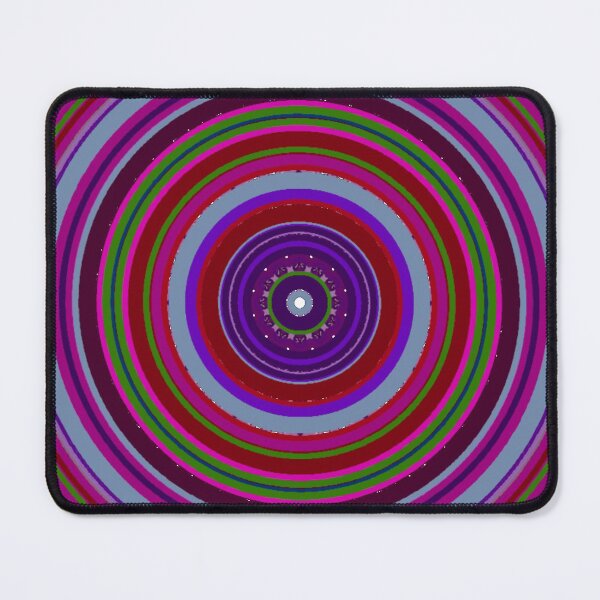 Item preview, ֎ HYPNOTIQUE ֍ Groovy ~*Party On Maroon!*~ 70s Retro Kitsch Meme Theme ~ Abstract Digital Art ~ Mandala Medallion Kaleidoscope Sacred Geometry~colorful tones~psychadelic bulls eye target designed and sold by Spinning Plates 360.