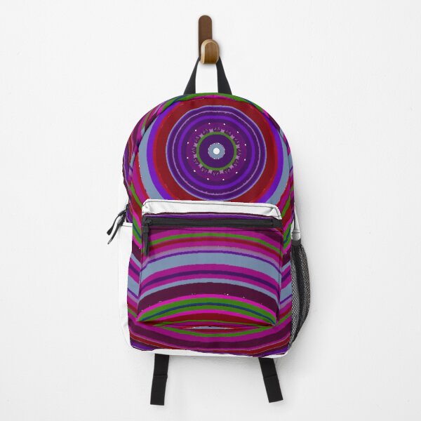 Item preview, ֎ HYPNOTIQUE ֍ Groovy ~*Party On Maroon!*~ 70s Retro Kitsch Meme Theme ~ Abstract Digital Art ~ Mandala Medallion Kaleidoscope Sacred Geometry~colorful tones~psychadelic bulls eye target designed and sold by Spinning Plates 360.