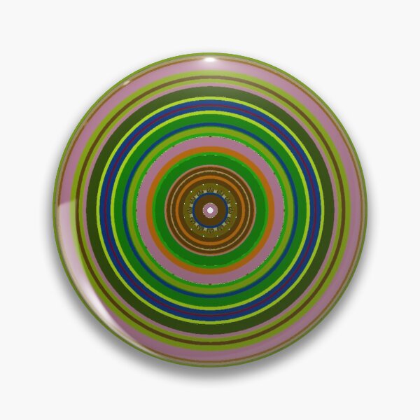 Item preview, ֎ HYPNOTIQUE ֍ Groovy ~*Party On Olive!*~ 70s Retro Kitsch Meme Theme ~ Abstract Digital Art ~ Mandala Medallion Kaleidoscope Sacred Geometry~colorful tones~psychadelic bulls eye target designed and sold by Spinning Plates 360.