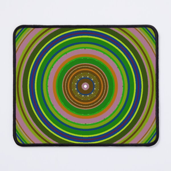 Item preview, ֎ HYPNOTIQUE ֍ Groovy ~*Party On Olive!*~ 70s Retro Kitsch Meme Theme ~ Abstract Digital Art ~ Mandala Medallion Kaleidoscope Sacred Geometry~colorful tones~psychadelic bulls eye target designed and sold by Spinning Plates 360.