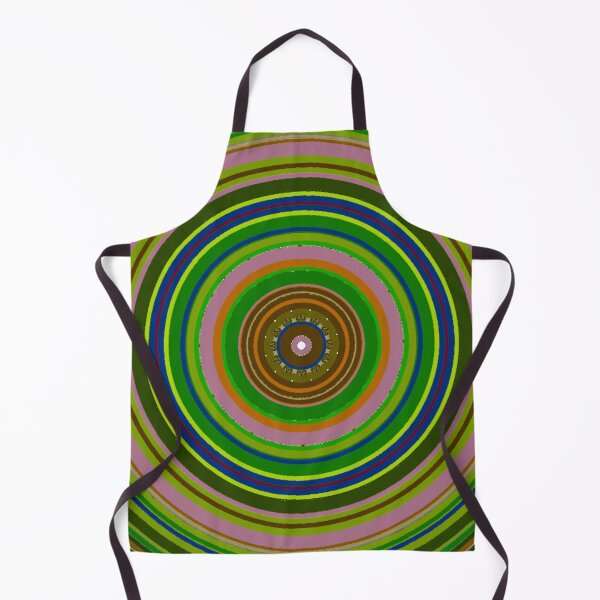 Item preview, ֎ HYPNOTIQUE ֍ Groovy ~*Party On Olive!*~ 70s Retro Kitsch Meme Theme ~ Abstract Digital Art ~ Mandala Medallion Kaleidoscope Sacred Geometry~colorful tones~psychadelic bulls eye target designed and sold by Spinning Plates 360.