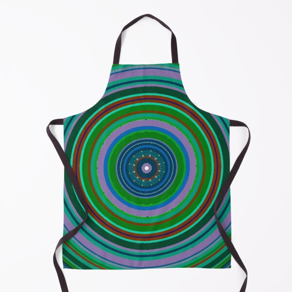 Item preview, ֎ HYPNOTIQUE ֍ Groovy ~*Party On Green!*~ 70s Retro Kitsch Meme Theme ~ Abstract Digital Art ~ Mandala Medallion Kaleidoscope Sacred Geometry~colorful tones~psychadelic bulls eye target designed and sold by Spinning Plates 360.
