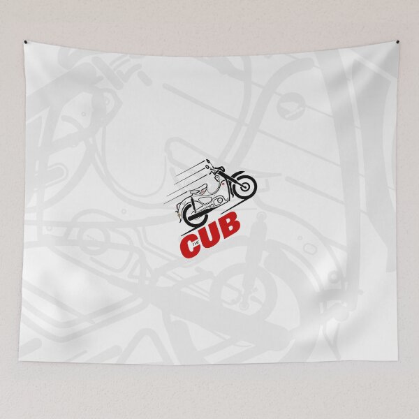 Item preview, The CUB, Cute Classic Underbone Motorcycle for Classic Bikers designed and sold by etoide.
