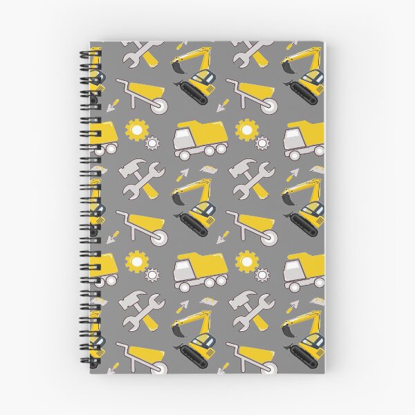 Item preview, Construction Trucks on gray Construction trucks on illuminating Yellow and ultimate gray - Kids Truck Lovers  designed and sold by chetan786.