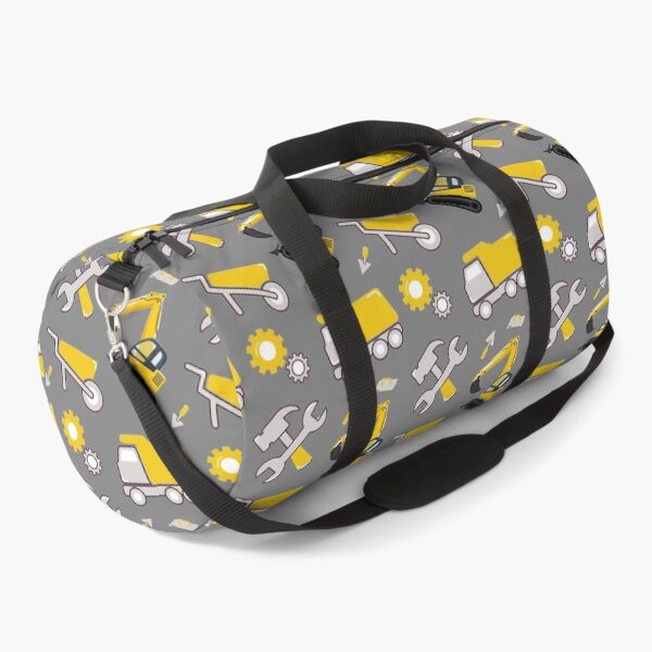 Item preview, Construction Trucks on gray Construction trucks on illuminating Yellow and ultimate gray - Kids Truck Lovers designed and sold by chetan786.