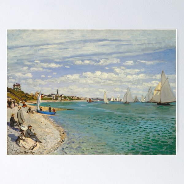 Item preview, Regatta at Sainte-Adresse designed and sold by Nikiolilalala.