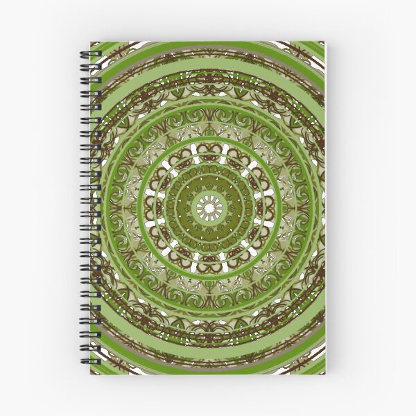 Item preview, ֎ HYPNOTIQUE ֍ Groovy ~*Olive Denim*~ 70s Retro Kitsch Meme Theme ~ Abstract Digital Art ~ Mandala Medallion Kaleidoscope Sacred Geometry~colorful tones~psychadelic bulls eye target designed and sold by Spinning Plates 360.
