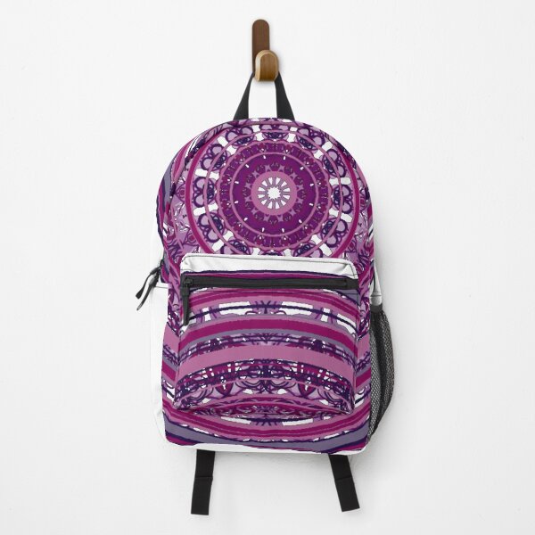Item preview, ֎ HYPNOTIQUE ֍ Groovy ~*Maroon Denim*~ 70s Retro Kitsch Meme Theme ~ Abstract Digital Art ~ Mandala Medallion Kaleidoscope Sacred Geometry~colorful tones~psychadelic bulls eye target designed and sold by Spinning Plates 360.