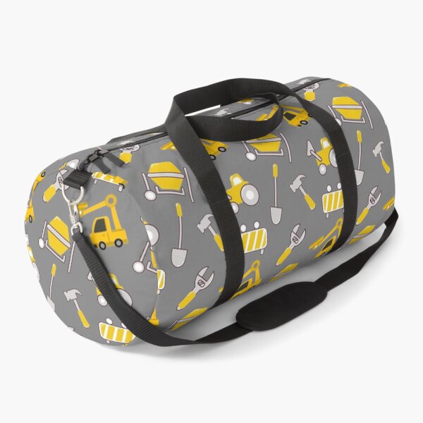 Item preview, Construction Trucks on gray Construction trucks on illuminating Yellow and ultimate gray - Kids Truck Lovers designed and sold by chetan786.