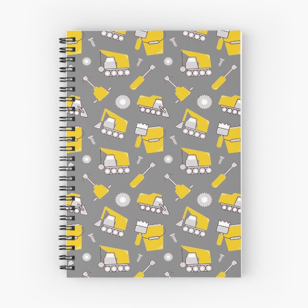 Item preview, Construction Trucks on gray Construction trucks on illuminating Yellow and ultimate gray - Kids Truck Lovers  designed and sold by chetan786.