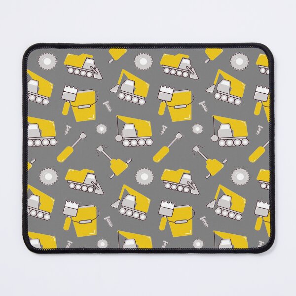 Item preview, Construction Trucks on gray Construction trucks on illuminating Yellow and ultimate gray - Kids Truck Lovers  designed and sold by chetan786.