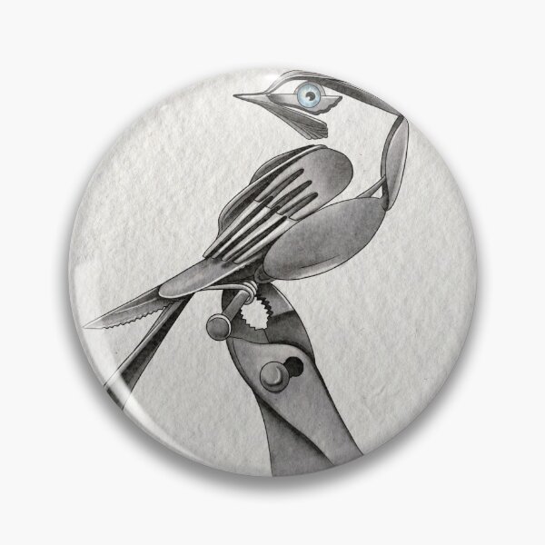 Item preview, Metal bird designed and sold by Mandarrcat.