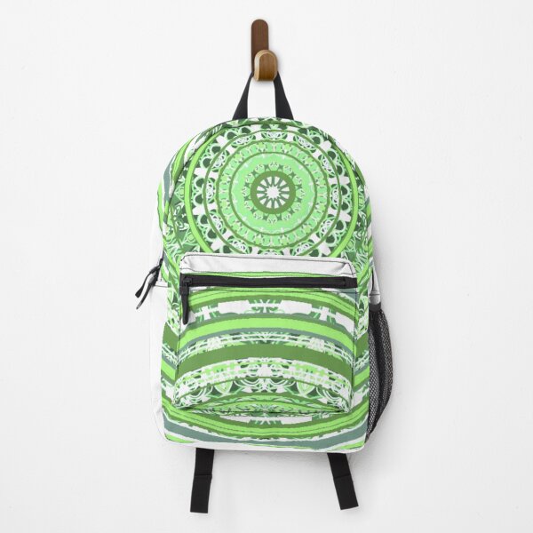 Item preview, ֎ HYPNOTIQUE ֍ Groovy ~*Lime Denim*~ 70s Retro Kitsch Meme Theme ~ Abstract Digital Art ~ Mandala Medallion Kaleidoscope Sacred Geometry~colorful tones~psychadelic bulls eye target designed and sold by Spinning Plates 360.