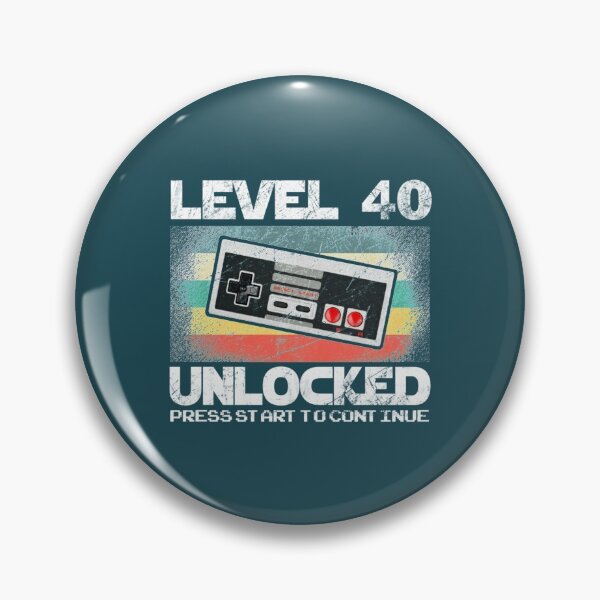Artikelvorschau, 40 Jahre altes vierzig Geburtstagsgeschenk Level 40 freigeschalteter Spieler entworfen und verkauft von RStudioDesign.