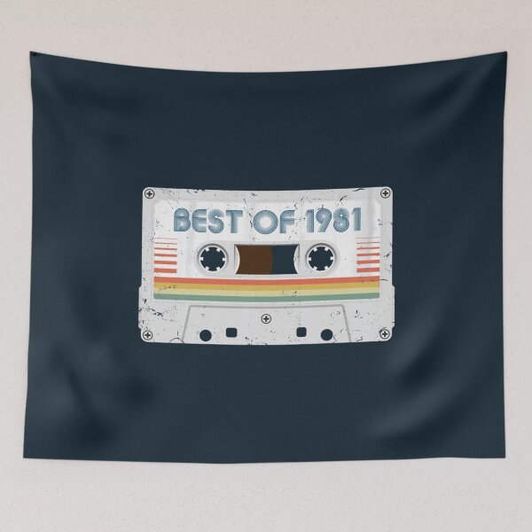Item preview, 40th Birthday Best of 1981 Cassette Tape Vintage for Gift designed and sold by RStudioDesign.