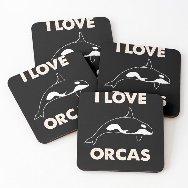 Item preview, I Love Orcas Save Oceans Wildlife Supporter designed and sold by MakeGoodChoices.