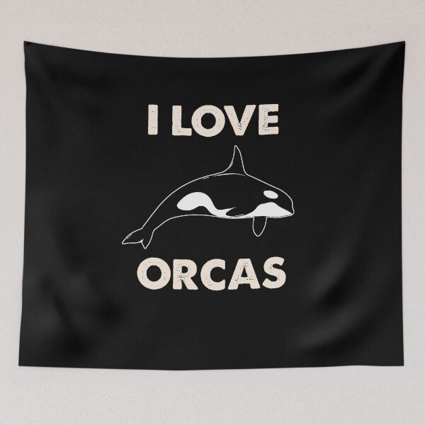 Item preview, I Love Orcas Save Oceans Wildlife Supporter designed and sold by MakeGoodChoices.