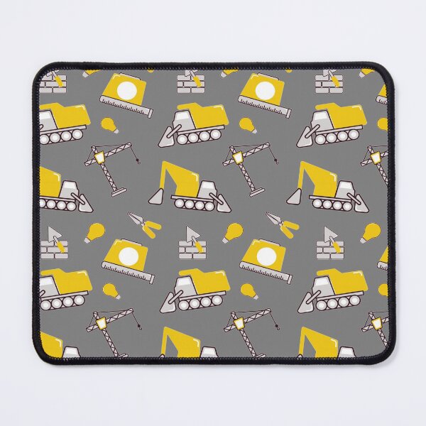 Item preview, Construction Trucks on gray Construction trucks on illuminating Yellow and ultimate gray - Kids Truck Lovers  designed and sold by chetan786.