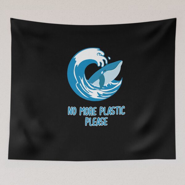 Item preview, No More Plastic Please Animal Ocean Wildlife designed and sold by MakeGoodChoices.