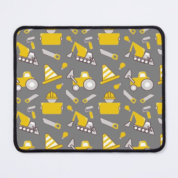 Item preview, Construction Trucks on gray Construction trucks on illuminating Yellow and ultimate gray - Kids Truck Lovers  designed and sold by chetan786.