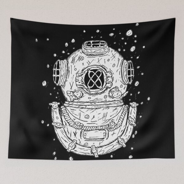 Item preview, The Diver (Inktober Day 2) designed and sold by Jorden Estes.