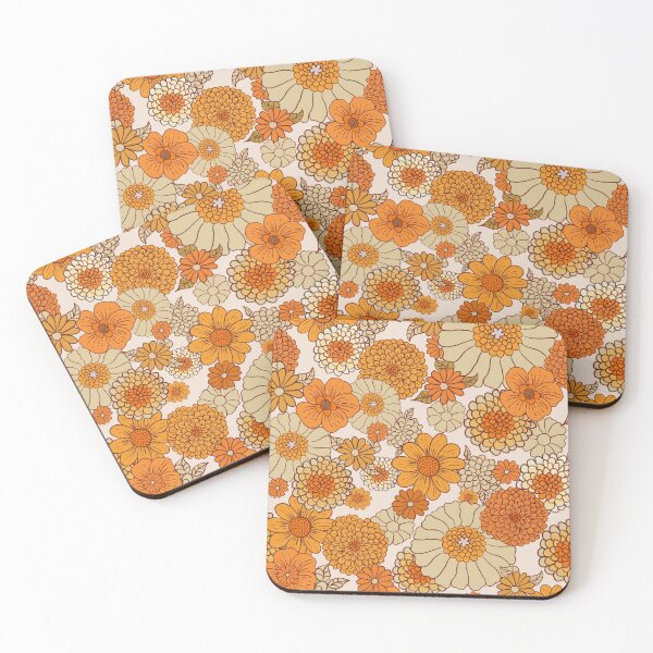 Item preview, 70s Daisies, boho, retro, vintage, hippie flowers designed and sold by chrissyink.