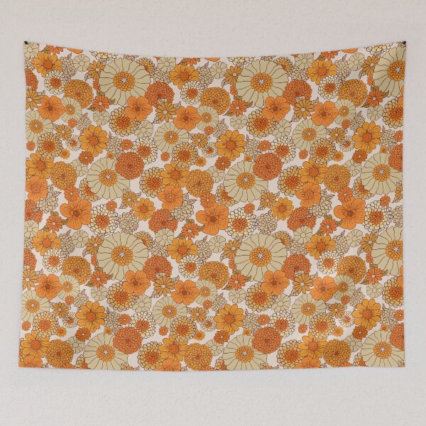 Item preview, 70s Daisies, boho, retro, vintage, hippie flowers designed and sold by chrissyink.