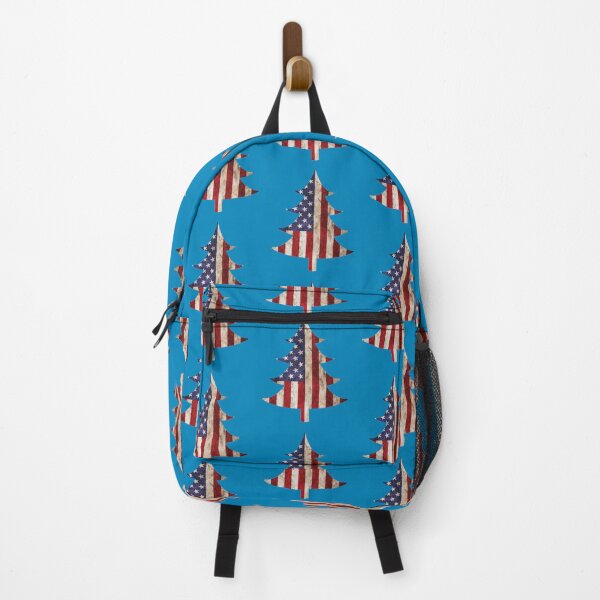 Item preview, American Flag Patriotic Colorful Christmas Tree Vintage Grunt USA Holiday Distressed Style designed and sold by Unicorny-Design.