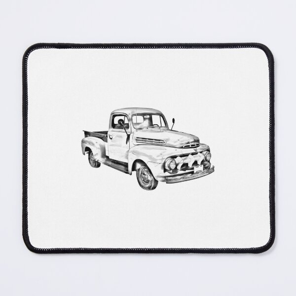 Item preview, 1951 ford F1 Pickup Truck Illustration designed and sold by RStudioDesign.