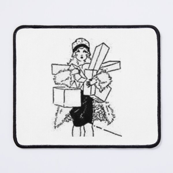 Item preview, Vintage Lady Good Day Shopping print order at: lduke47.redbubble.com designed and sold by lduke47.