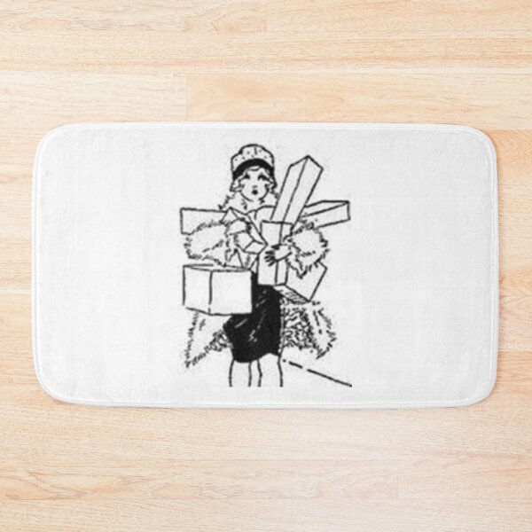 Item preview, Vintage Lady Good Day Shopping print     order at:     lduke47.redbubble.com designed and sold by lduke47.