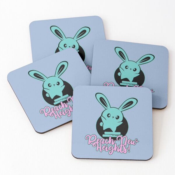Item preview, Reach New Heights! Bunny - Aqua Blue designed and sold by Chubuter.