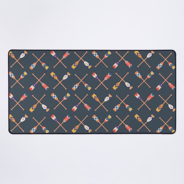 Item preview, Canoe Paddles X Pattern - Charcoal designed and sold by EcoElsa.