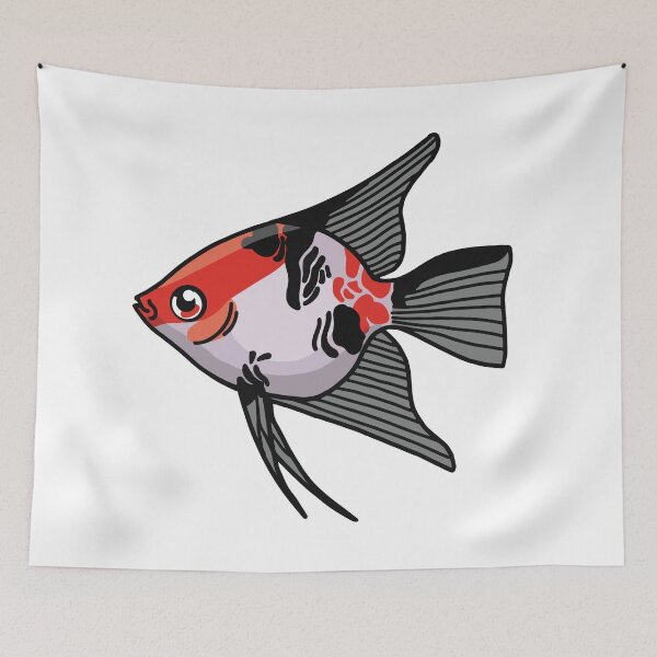 Item preview, Koi Angelfish, best fishkeeper gift, aquarium gift - aquadesk designed and sold by Aquadesk.