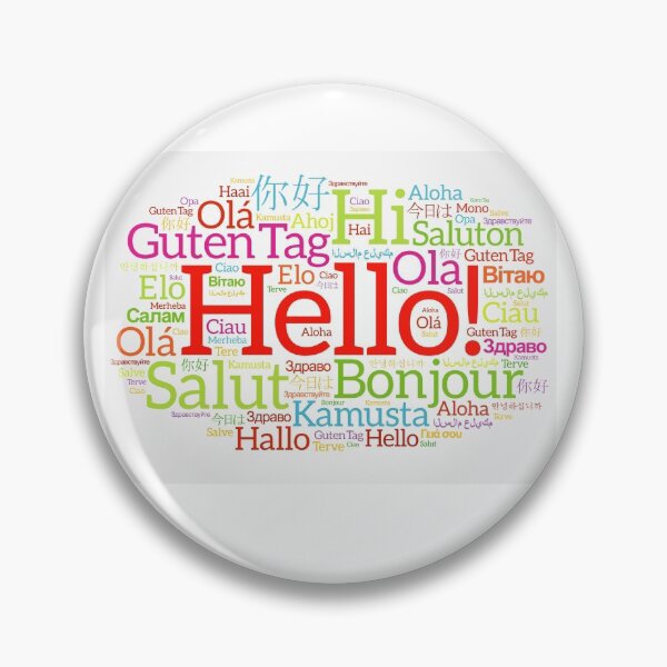 Item preview, hello literally everyone T-SHIRT, WORLD HELLO DAY PREMIUM t-SHIRT. designed and sold by Luckydoe1.