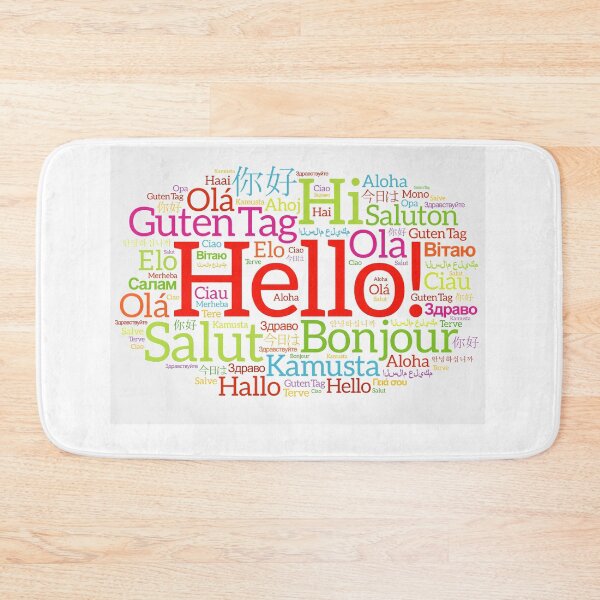 Item preview, hello literally everyone T-SHIRT, WORLD HELLO DAY PREMIUM t-SHIRT. designed and sold by Luckydoe1.