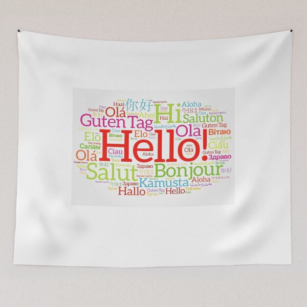 Item preview, hello literally everyone T-SHIRT, WORLD HELLO DAY PREMIUM t-SHIRT. designed and sold by Luckydoe1.