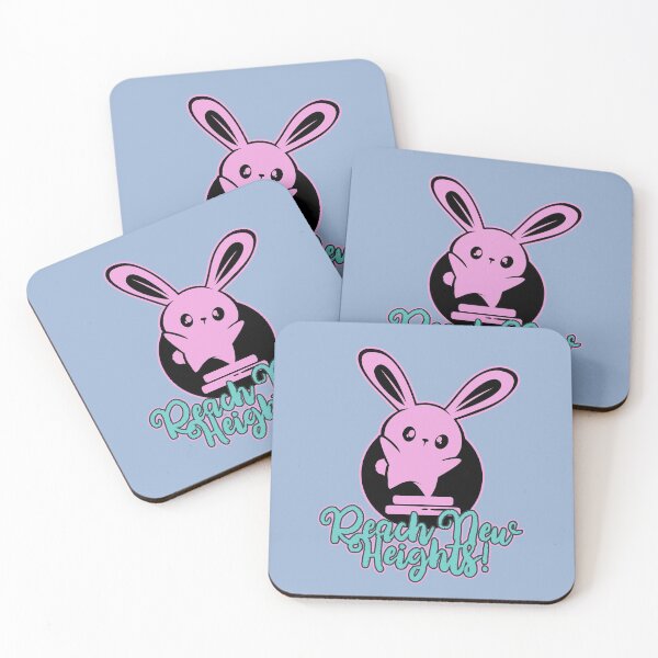 Item preview, Reach New Heights! Bunny - pink designed and sold by Chubuter.