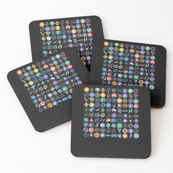 Item preview, Crypto Logos 3D on Black Classic designed and sold by JaniceJohnsond.