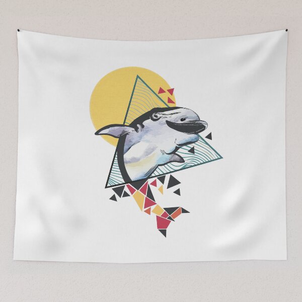 Item preview, Dolphin marine animals polygon animals polygon poly triangle design graphic designed and sold by brunsch-print.