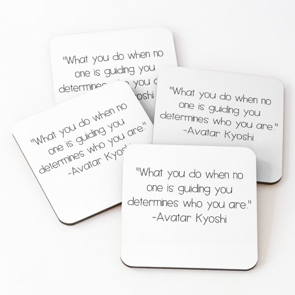 Item preview, Avatar Kyoshi Quote designed and sold by Kodas.