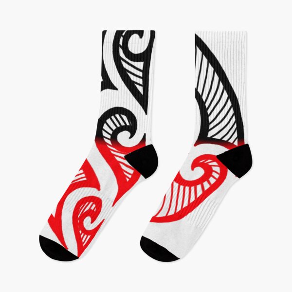 Item preview, Maori tribal art flag color designed and sold by attracdionz.