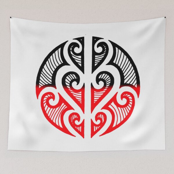 Item preview, Maori tribal art flag color designed and sold by attracdionz.
