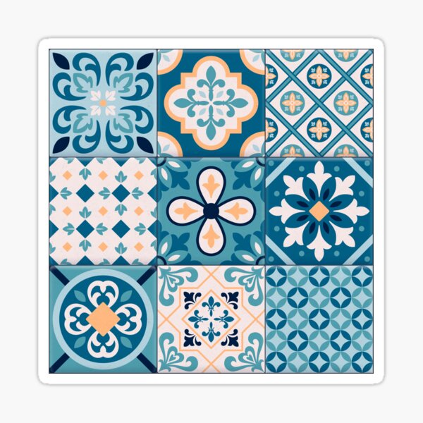 Vista previa del artículo con la obra «Azulejos Mosaicos Mediterráneos / Azulejos», diseñado y vendido por Neogaia Creations.