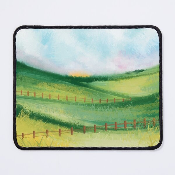 Item preview, Beautiful Watercolor Spring Countryside Landscape designed and sold by Vector Scout Lab.