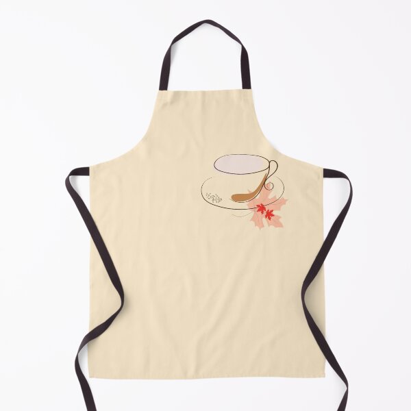 Item preview, cup of coffee with sugar crystals, maple leaf, fall designed and sold by Natairbrush.