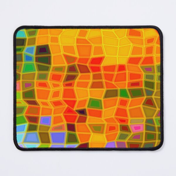 Item preview, Mosaic Pattern Orange Tulips designed and sold by cuprum.