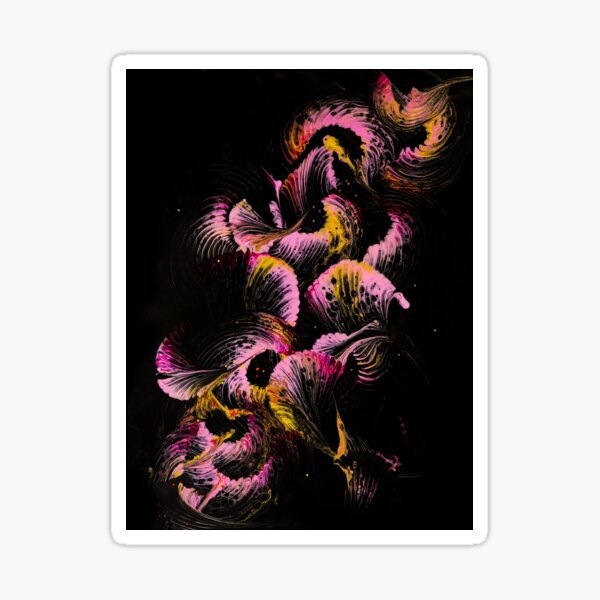 Artsy Flowers Sticker