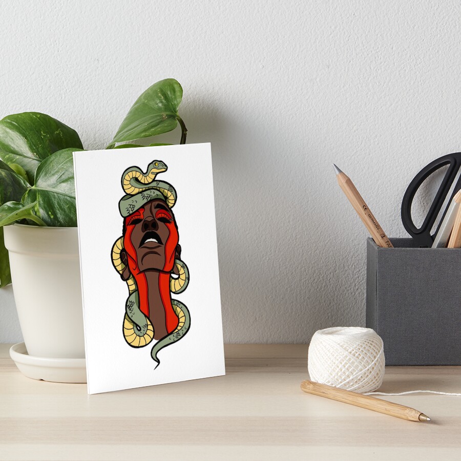 &ldquo;Snake Crown&rdquo; Art Board Print by alexsamuletsco | Redbubble